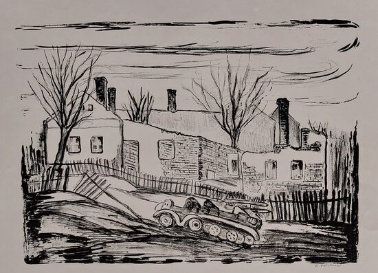 Helena Salichová Krásné Pole ( cyklus Válkou poničené Slezsko)