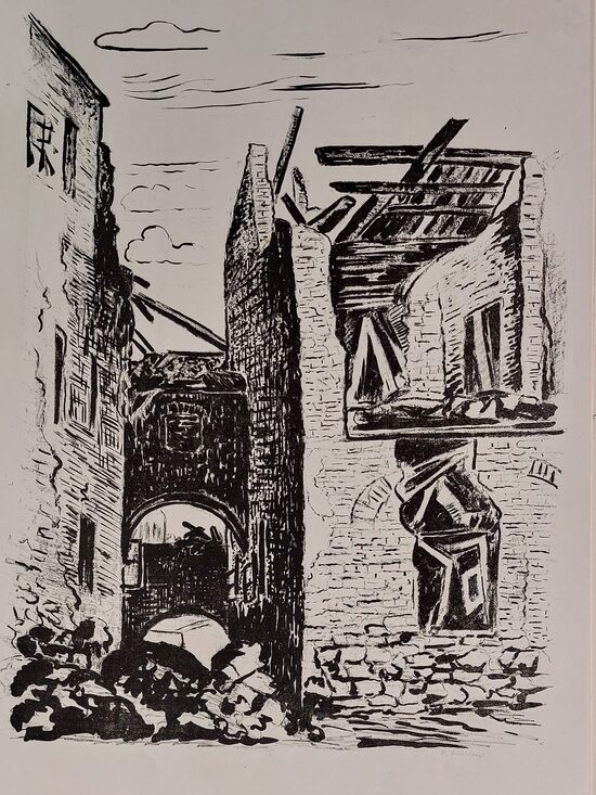 Helena Salichová:  Opava ( cyklus Válkou poničené Slezsko)