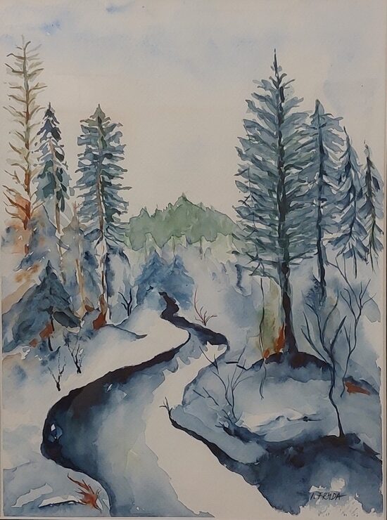 Ilona Frýda: Zimní krajina