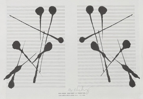 Dalibor Chatrný: Plakát k výstavě DU Brno