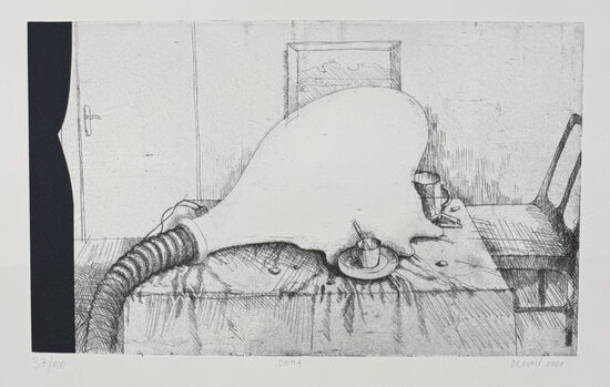 Bedřich Dlouhý: Doma