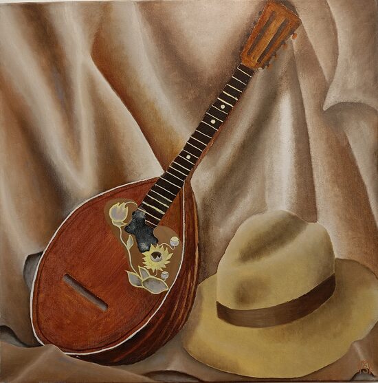 Milan Škrabánek:  Zátiší s mandolínou