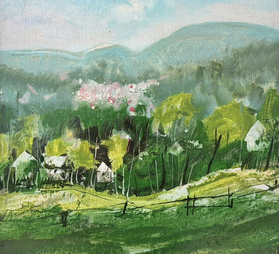 Josef Novický: Beskydy z Grůně na Paseky