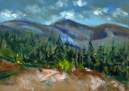 Josef Novický: Lysá Hora od Malenovic