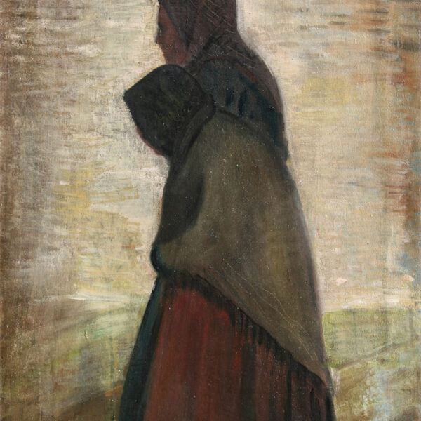 Těžký život, olej, 84×50 cm, 1945