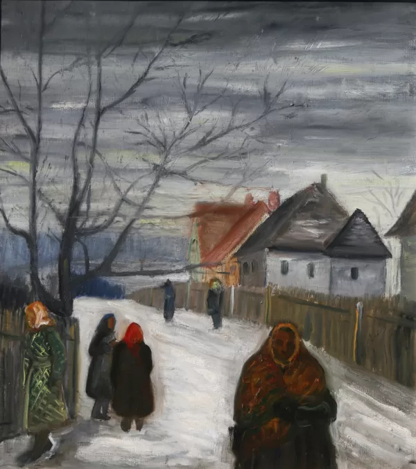 Zima, olej, 57×72 cm